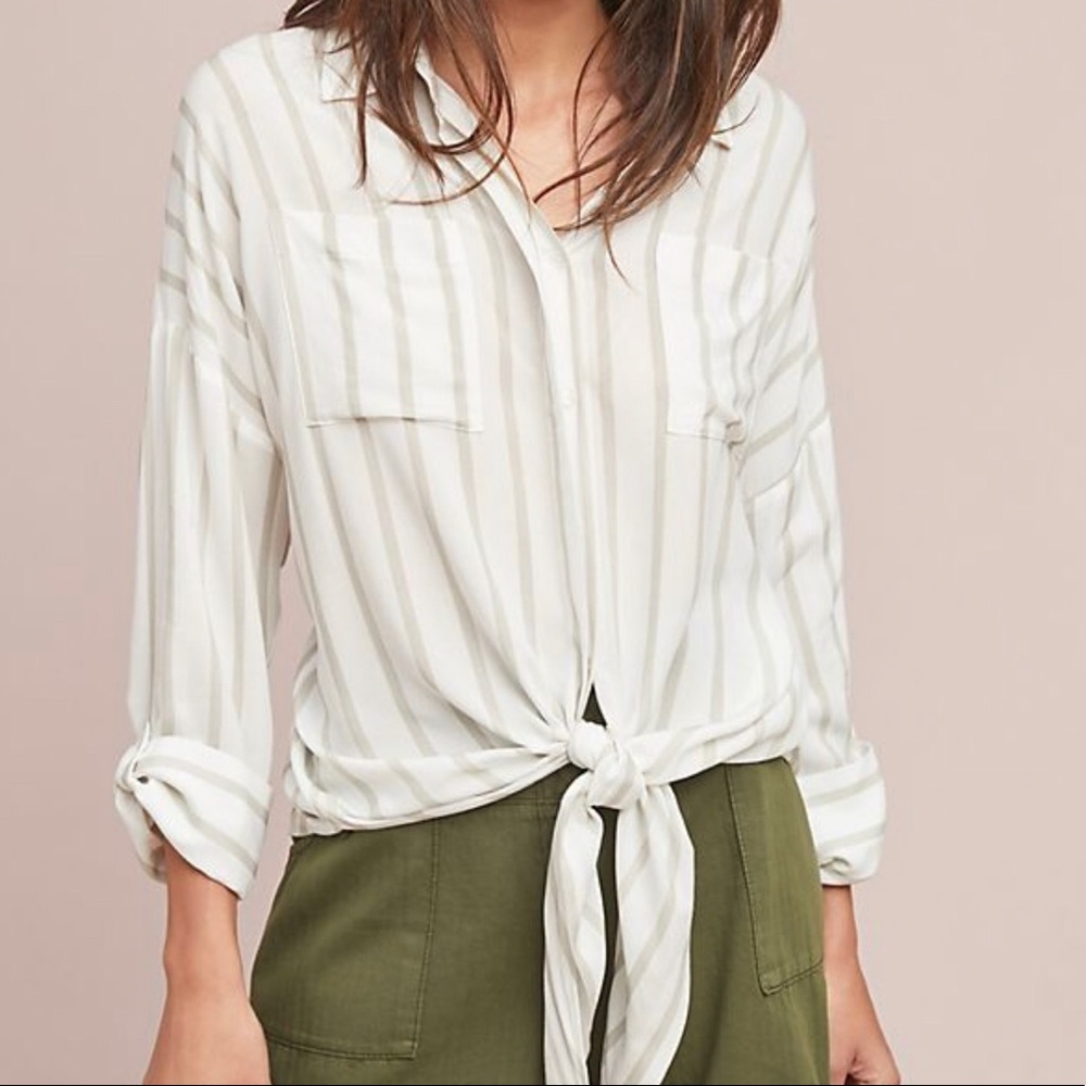 Anthropologie Maeve Sandbridge Buttondown